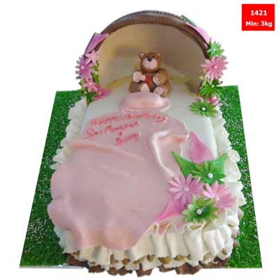 "Fondant Cake - code1421 - Click here to View more details about this Product